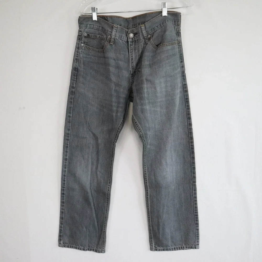 Levi's‎ 514 Jeans Mens 33x30 Straight Fit 5-Pocket Cotton Denim Gray